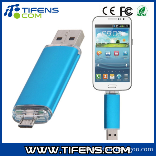8GB Fashionable OTG USB Flash Drive for Smart Phones/Tablet PCS Blue